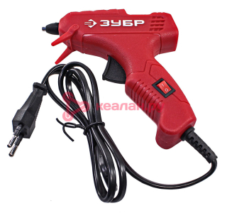 ЗУБР электрический термоклеевой пистолет, 7 мм, выход клея 5 г/мин.