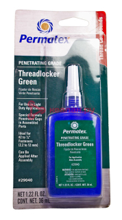 Permatex 29040 фиксатор резьбы проникающий, средняя фиксация, зеленый, 36 мл.