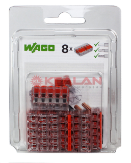 WAGO клеммы 221-415/996-008 сечение 5Х4,0мм2, блистер 8 шт.