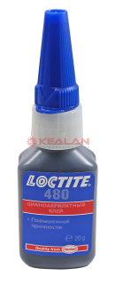 LOCTITE 480 клей моментальный, упрочнённый, термо/вибростойкий, черный, 20 г.