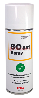 EFELE SO-881 SPRAY термостойкое цепное масло, 520 мл.