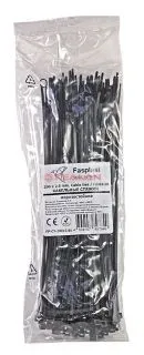 Fasplast 200x2.6 кабельные стяжки черные, морозостойкие, 100 шт.