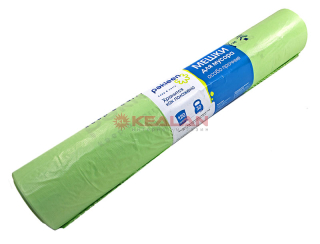PAKLEEN пакет для мусора зеленый ПНД, 70*110 см, 120 л, 20 мкм, 30 шт.