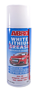 ABRO LG-380 смазка белая литиевая, аэрозоль, 284 г.