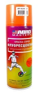 ABRO MASTERS SPF-102-AM-R краска-спрей флуоресцентная, оранжевая, 272 мл.