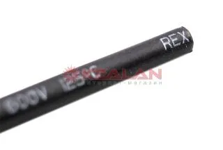 REXANT ТУТнг 2,5/1,25 термоусадочная трубка, черная, нарезка по 1 м.