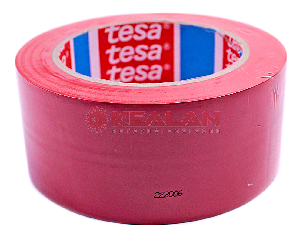 tesa Professional 60760 PV1 лента для разметки пола красная, 50 мм, 33 м.