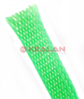 TEC SB-ES-10-Green гибкая зеленая оплетка для кабеля, диаметр 10 мм.