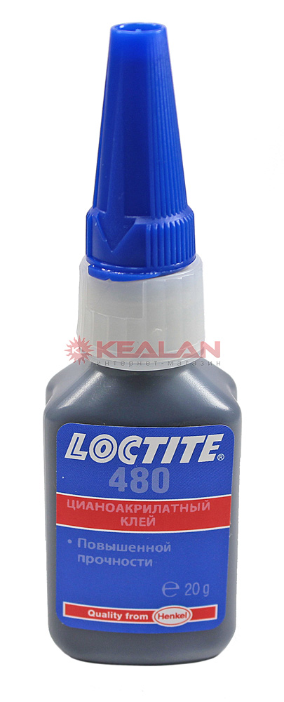 LOCTITE 480 клей моментальный, упрочнённый, термо/вибростойкий, черный, 20 г.