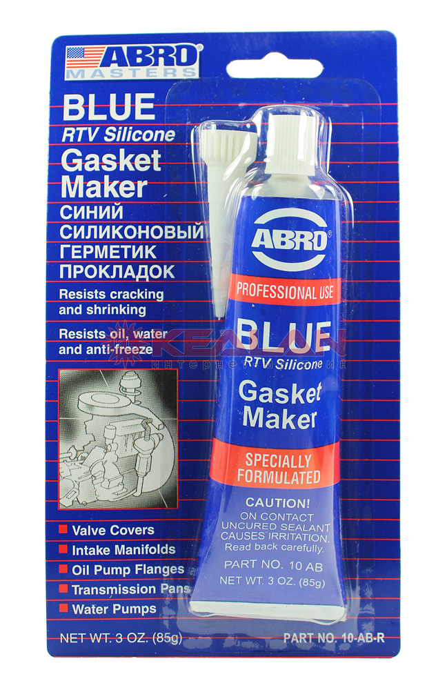 ABRO MASTERS 10-AB-CH-RE-S герметик прокладок, синий, 85 г.
