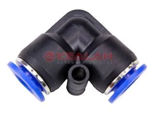TEC PUL 07 / FU-7 фитинг для трубок, угловой, пластиковый, входной размер 7 мм.