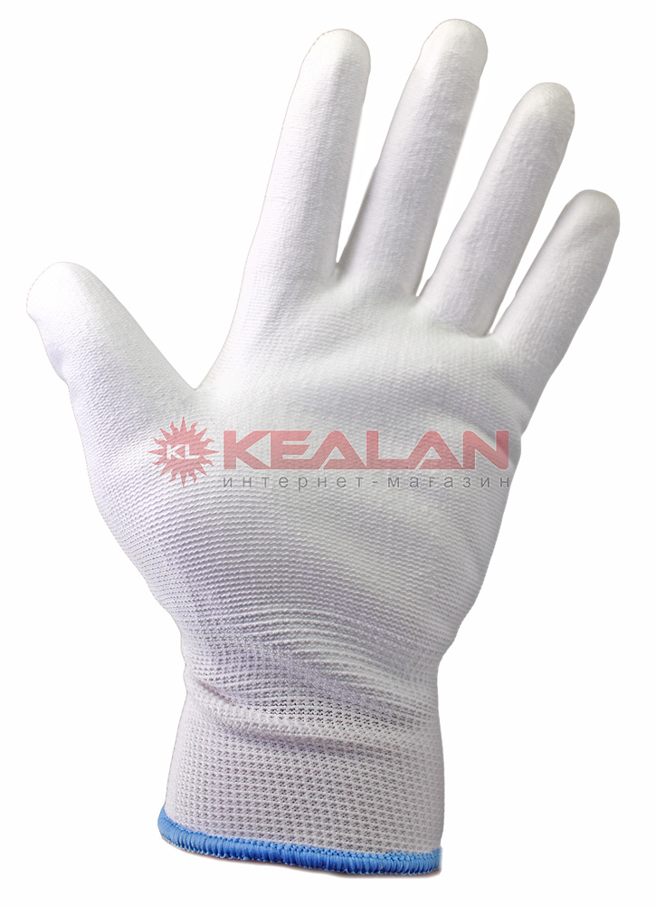 GWARD White перчатки нейлоновые белого цвета с полиуретановым покрытием, 9/L