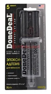 Done Deal DD6573 5-минутный стальной эпокси-адгезив