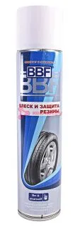 BBF SA-630 блеск и защита резины, чернение резины и пластика, аэрозоль, 400 мл.