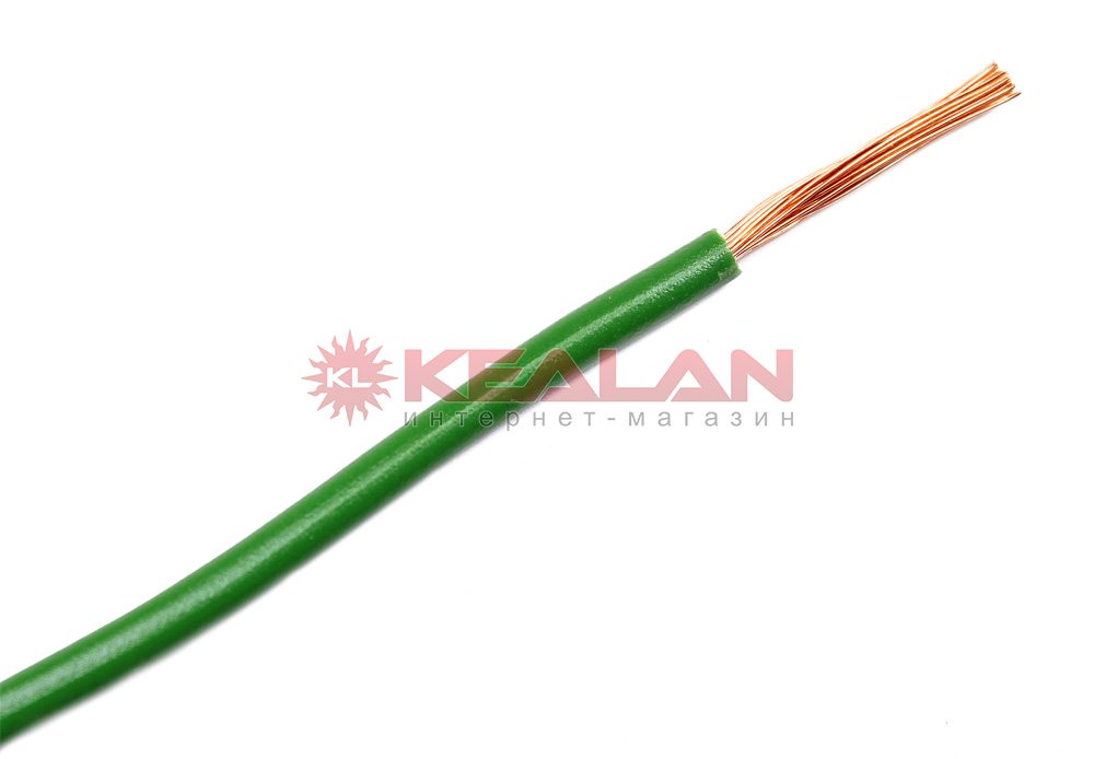 PRETTL ПГВА 1.5G автомобильный провод, цвет зеленый, 100 м.
