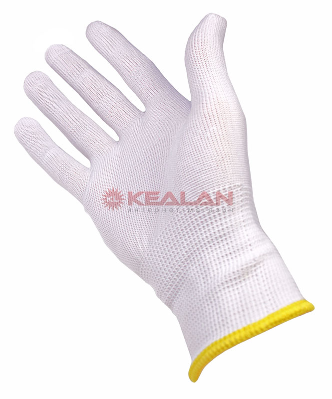 GWARD Touch перчатки нейлоновые белого цвета без покрытия, 7/S