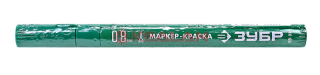 ЗУБР МК-80 экстратонкий маркер-краска зеленый, 0.8 мм.