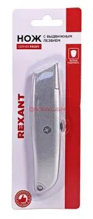 REXANT 12-4907 нож с трапециевидным выдвижным лезвием