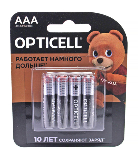 OPTICELL BASIC, ААA/LR03-4BL батарейка алкалиновая, 4 шт.