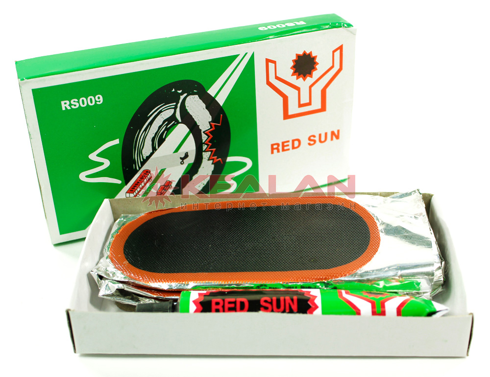 RED SUN набор резиновых латок для ремонта камер, 9 шт.