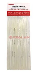 REXANT 09-1270 клеевой стержень, прозрачный, d=11 мм, L=270 мм, 10 шт.