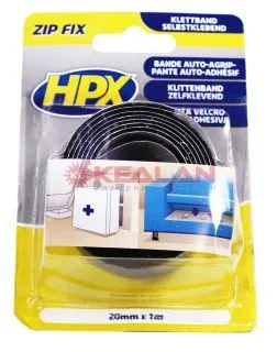 HPX ZF2001 лента-застежка ZIP FIX, подушечки, 20 мм,  1 м.
