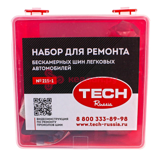 TECH Permacure набор автолюбителя для ремонта проколов в бескамерных легковых шинах жгутами