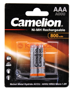 Camelion R3 AAA аккумуляторная батарейка, 800mAh Ni-Mh, 2 шт.