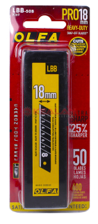 OLFA BLACK MAX OL-LBB-50B лезвие сегментированное, 18 мм, 50 шт.