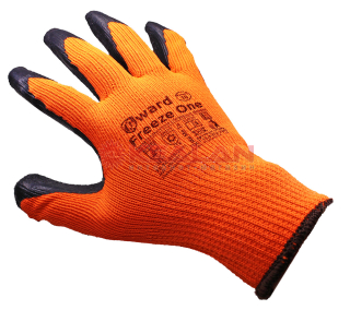 GWARD Freeze One акрил-полиэстеровые перчатки с текстурированным латексом, 10/XL