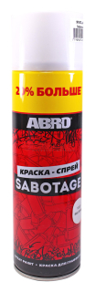 ABRO SPG-1007-L-AM-RE  краска-спрей, белый матовый, +20%, 310 г.