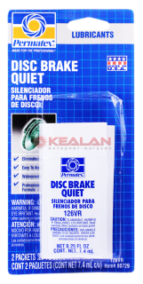 Permatex 80729 смазка для предотвращения шума дисковых тормозов, 2 шт. по 7,4 г.
