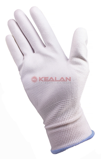 GWARD Astra Pu-W перчатки нейлоновые белого цвета с полиуретановым покрытием, 7/S