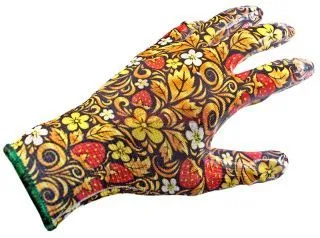 GWARD Fiesta BERRY перчатки нейлоновые с нитриловым покрытием, размер 8 (M)
