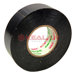 Denka Vini-Tape 248 изоляционная лента термостойкая, черная, ПВХ, до 200°С, 0,15 мм, 19 мм, 20 м.