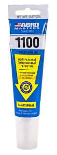 ABRO MASTERS SS-1100-SAN-3-CLR-RE санитарный герметик силиконовый нейтральный, прозрачный, 70 г.