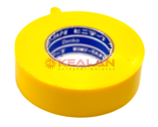Denka Vini-Tape 234 изолента желтая, ПВХ, 0,13 мм, 19 мм, 20 м.