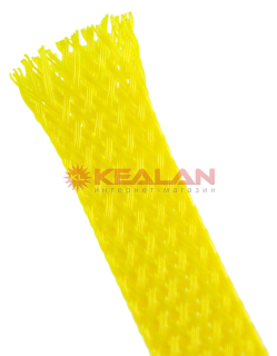 TEC SB-ES-10-Yellow гибкая желтая оплетка для кабеля, диаметр 10 мм.