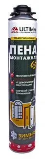 Ultima pro 65 ЗИМА, пена монтажная профессиональная, 820 мл.