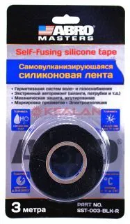 ABRO MASTERS SST-003-BLK-R лента самовулканизирующаяся силиконовая, черная, 3 м.