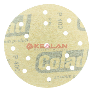 Colad диск абразивный, шлифовальный, Р400, D150, 8+6+1 отверстие
