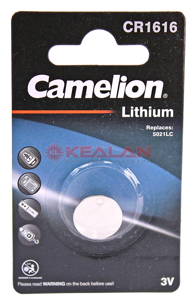 Camelion CR1616 литиевая батарейка, 1 шт.