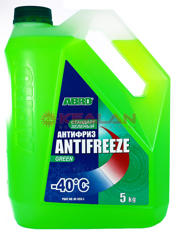 ABRO AF-555-L антифриз зелёный, 5 кг.
