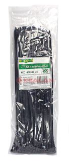 Raychman КСС 4Х300 стяжки кабельные нейлоновые, черные, длина 300 мм, ширина 3,5 мм, в упаковке 100 шт.