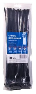 Fortisflex EasyFix 300x4.8 стяжки кабельные, черные, 100 шт.