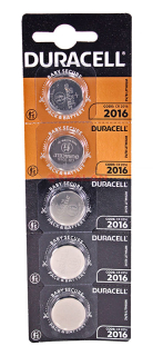 DURACELL CR2016 литиевая батарейка, 5 шт.