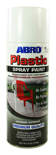 Картинка ABRO SPP-016 краска-спрей для пластика, белый глянцевый от интентернет-магазина КЕАЛАН