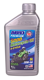 ABRO MC-20-50-SL-QT масло премиум моторное API для четырехтактных двигателей  