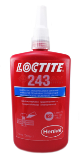 LOCTITE 243 резьбовой фиксатор средней прочности, голубой, 250 мл.