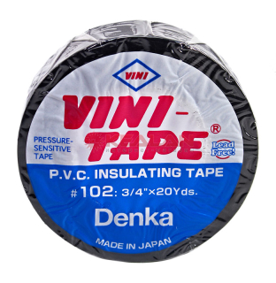Denka Vini Tape 102 изоляционная лента, черная, 19 мм, 18 м.
